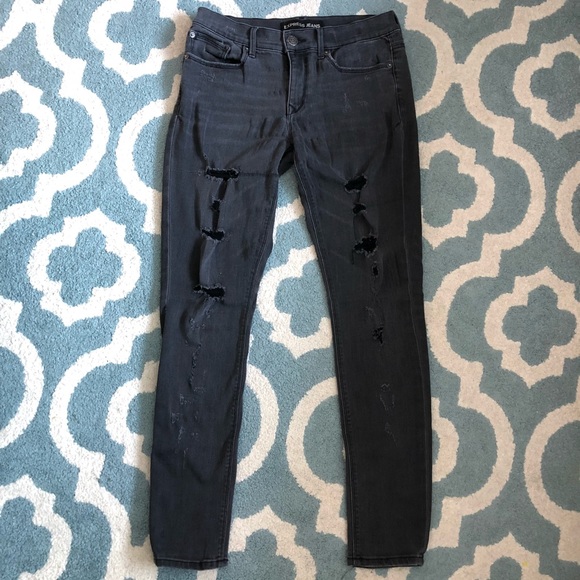 Express Skinny Ripped Jegging - Picture 2 of 8